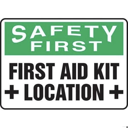 Accuform OSHA SAFETY FIRST SAFETY SIGN FIRST MFSD909XL MFSD909XL